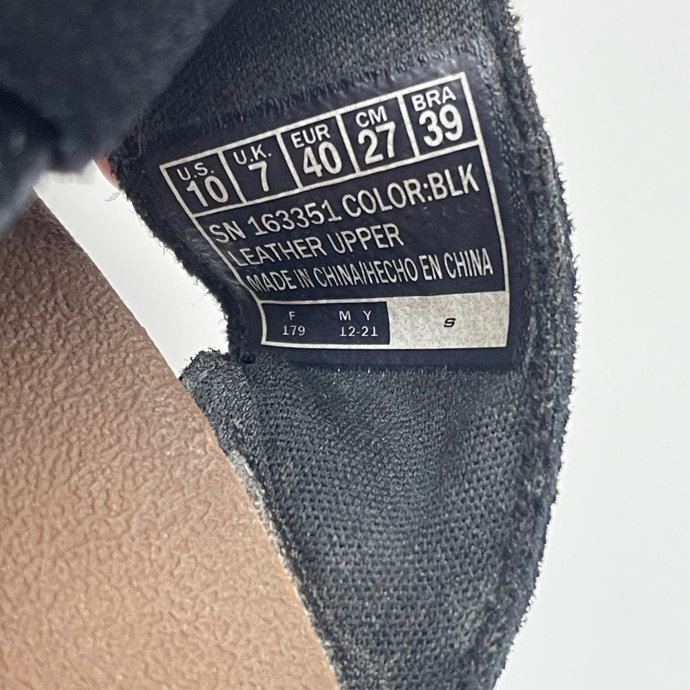 Skechers Sandals 10 Arch Fit Granola Sun-Days Black Suede Studded Slide 163351 - Picture 8 of 9
